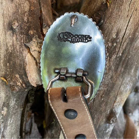 ❤️💖NOCONA BUCKLE & LEATHER BELT GIRLS SIZE 26💖🛑♥️ - Picture 4 of 9